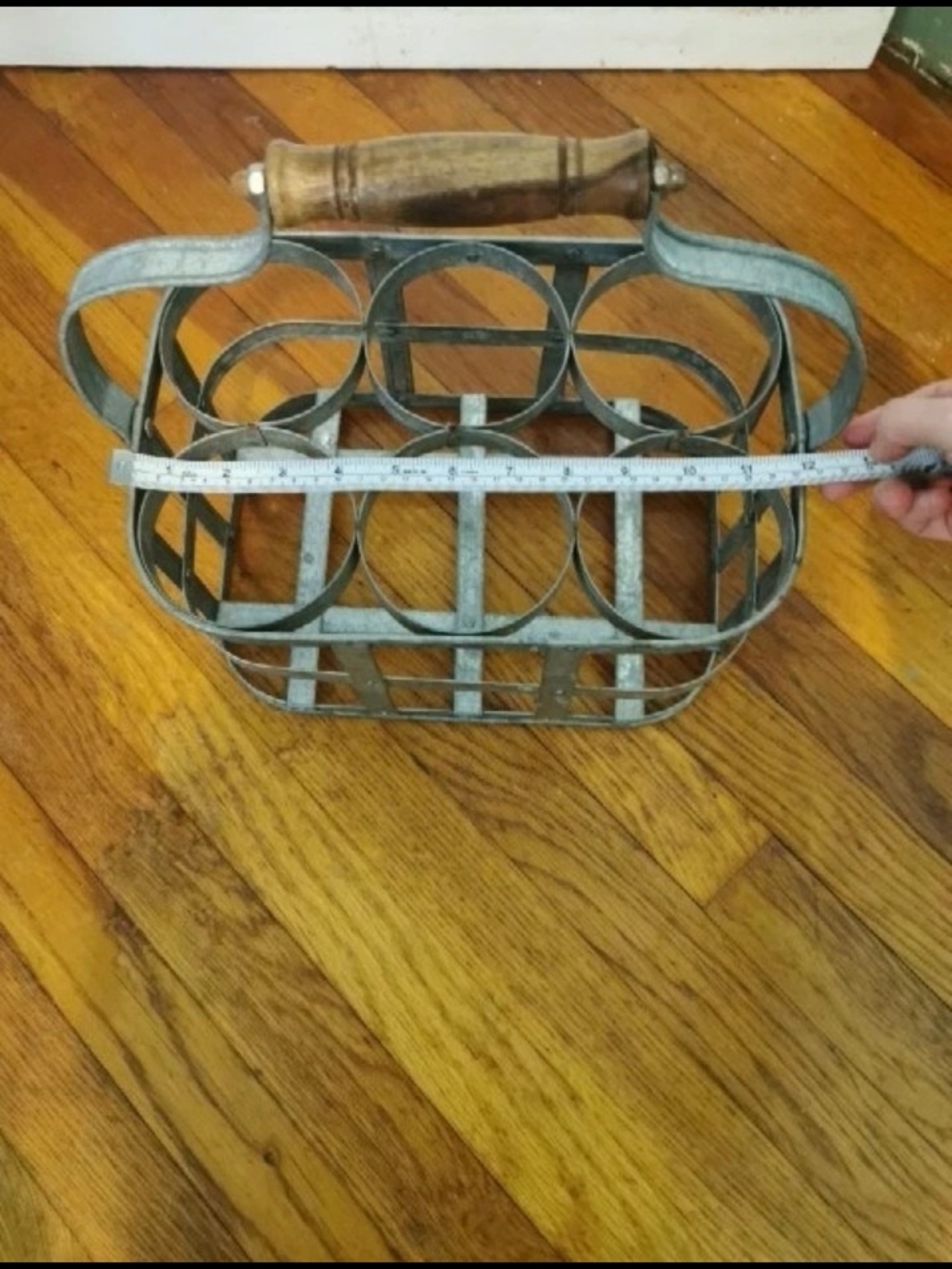 Rustic Country Farmhouse Galvanized Metal Wine Bucket Caddy Holds 6 Bottles Milk - Picture 9 of 12